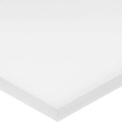 USA Sealing - 2' x 2" x 1/8" White Polyethylene (UHMW) Rectangular Bar - Exact Tool & Supply
