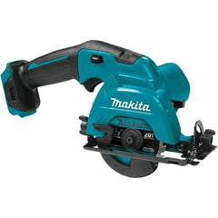 Makita - 12 Volt, 3-3/8" Blade, Cordless Circular Saw - 1,500 RPM, Lithium-Ion Batteries Not Included - Exact Tool & Supply