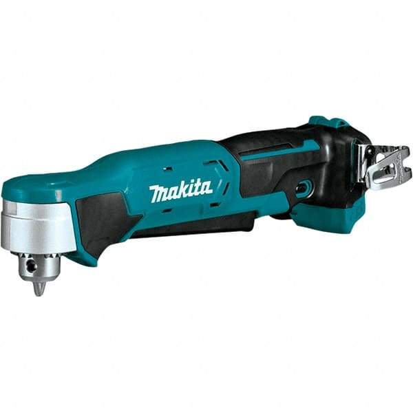 Makita - 12 Volt 3/8" Chuck Right Angle Handle Cordless Drill - 0-1100 RPM, Keyless Chuck, Reversible, Lithium-Ion Batteries Not Included - Exact Tool & Supply