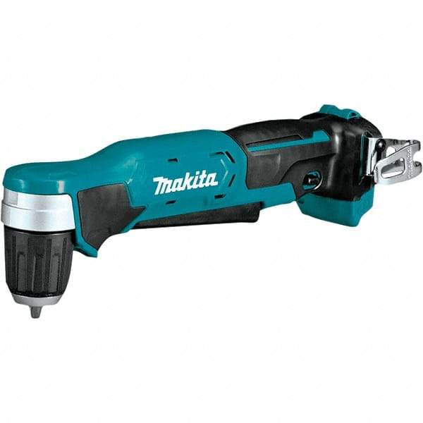 Makita - 12 Volt 3/8" Chuck Right Angle Handle Cordless Drill - 0-1100 RPM, Keyless Chuck, Reversible, Lithium-Ion Batteries Not Included - Exact Tool & Supply