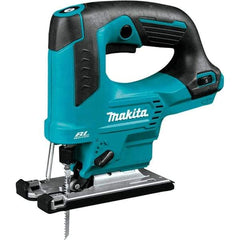 Makita - 12 Volt, 3,000 SPM, 7/8" Stroke Length, Lithium-Ion Cordless Jigsaw - 90° Cutting Angle, Series 12V MAX - Exact Tool & Supply