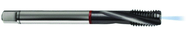 M16x2.0 6HX 4-Flute PM Cobalt Red Ring Semi-Bottoming 15 degree Spiral Flute Tap-TiCN - Exact Tool & Supply