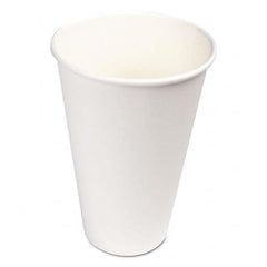Boardwalk - Paper Hot Cups, 16 oz, White, 1000/Carton - Exact Tool & Supply