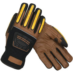 ‎120-4150/XXXL All Purp Work Gloves - Maximum Safety - Kevlar Lined - Goat Leather Palm - TPR on Fingers - EN4 - Exact Tool & Supply