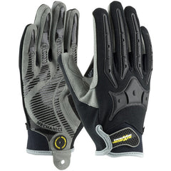 ‎120-4900/XL Mechanics Gloves - Maximum Safety Brickyard - Synthetic Leather Palm w/ TPR Reinforcements - Exact Tool & Supply