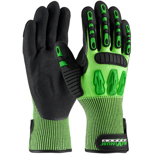 ‎120-5130/XL Oil /Gas Gloves - Maximum Safety TuffMax3 - Nitrile Coated Palm - TPR Reinforcements - EN3 - Exact Tool & Supply