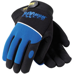 120-MX2830/S Mechanics Gloves - Professional Mechanic's Gloves - Black and Bl. - Exact Tool & Supply