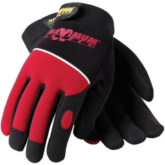 120-MX2840/M Mechanics Gloves - Professional Mechanic's Gloves - Black and Red - Exact Tool & Supply