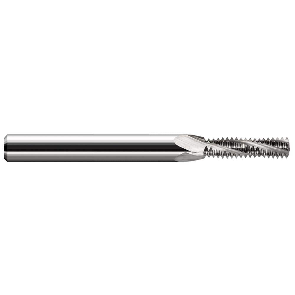 Harvey Tool - 4-40 Internal 40 TPI 1/8" Shank 3-Flute Solid Carbide Helical Flute Thread Mill - Exact Tool & Supply