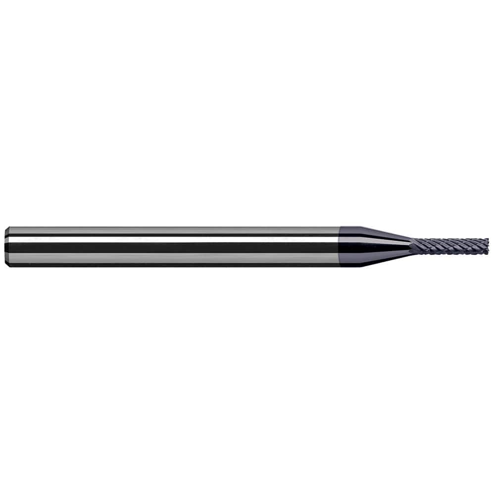 Harvey Tool - 1/64" Cut Diam, 1/8" Shank Diam, Solid Carbide Double Cut Square Burr - Exact Tool & Supply