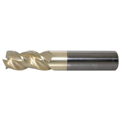 ProMax - 1/4" Diam, 3/4" LOC, 1/4" Shank Diam, 2-1/2" OAL, 3 Flute, Solid Carbide, Single End Square End Mill - Exact Tool & Supply