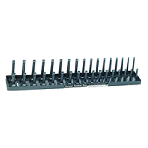 Metric Sized Socket Tray - 1/4″ Drive - Gray - Exact Tool & Supply