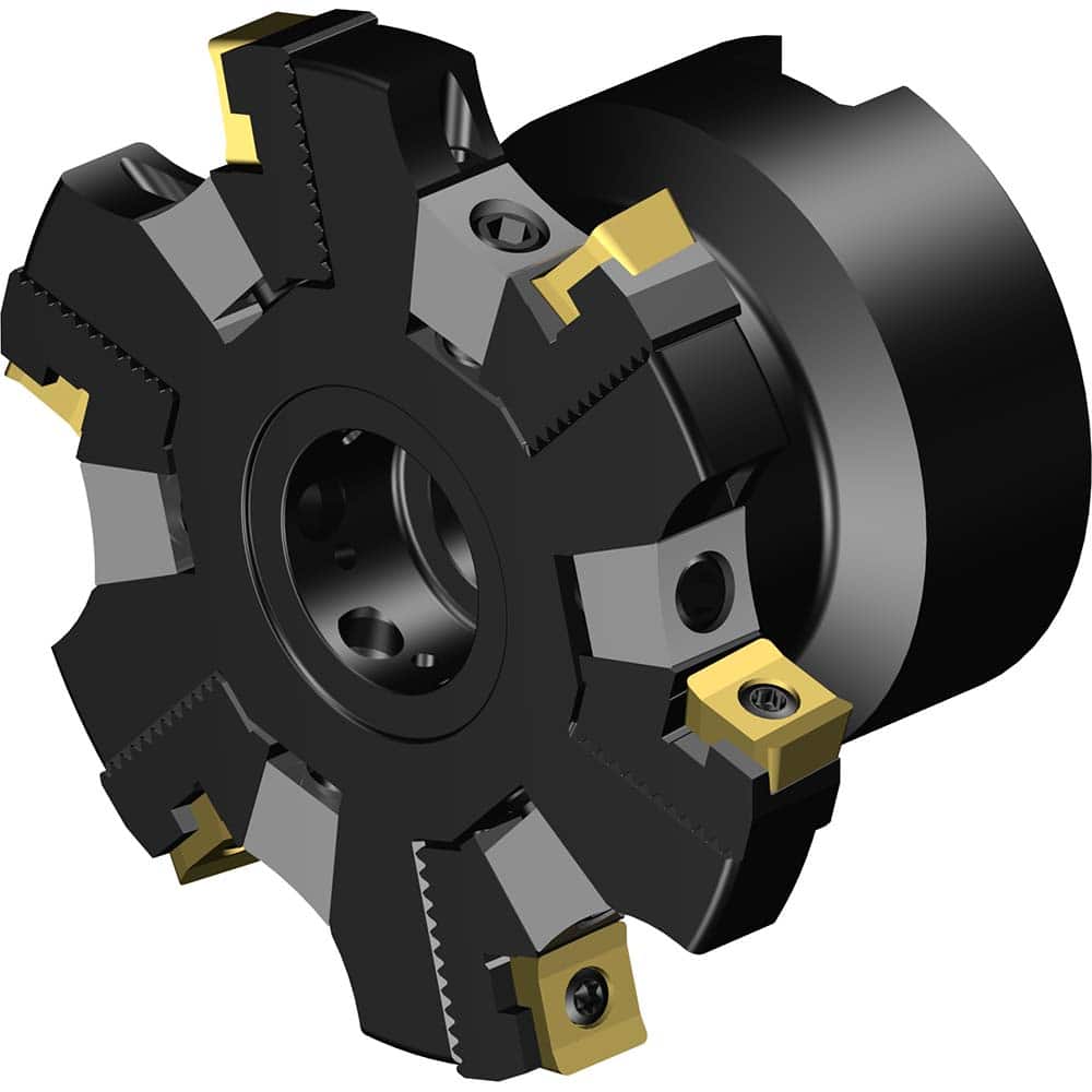 Sandvik Coromant - Indexable Slotting Cutters; Connection Type: Arbor Hole ; Maximum Depth of Cut (mm): 7.60 ; Cutter Diameter (mm): 80.00 ; Hole Diameter (mm): 27.0000 ; Number of Teeth: 6 ; Toolholder Style: R331.52 - Exact Tool & Supply