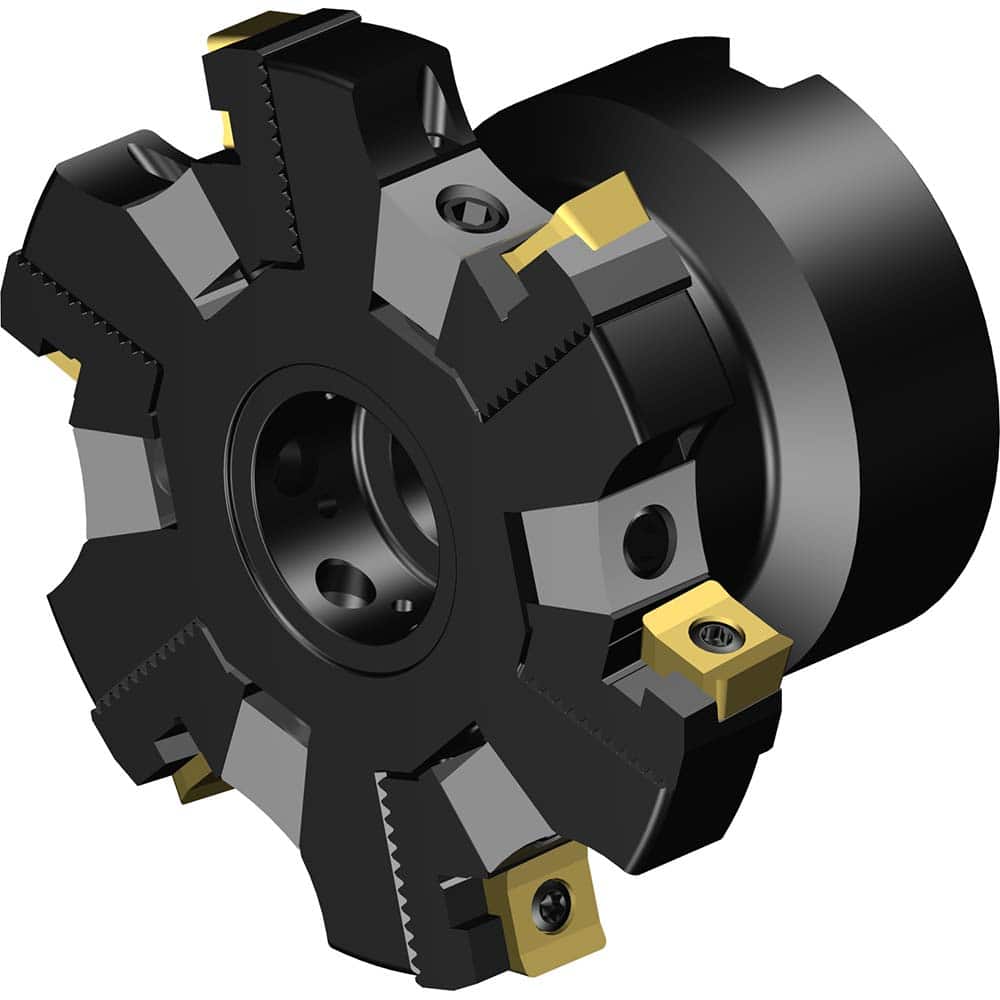Sandvik Coromant - Indexable Slotting Cutters; Connection Type: Arbor Hole ; Maximum Depth of Cut (Decimal Inch): 0.2990 ; Cutter Diameter (mm): 80.00 ; Hole Diameter (Inch): 1.00 ; Number of Teeth: 6 ; Toolholder Style: R331.52 - Exact Tool & Supply