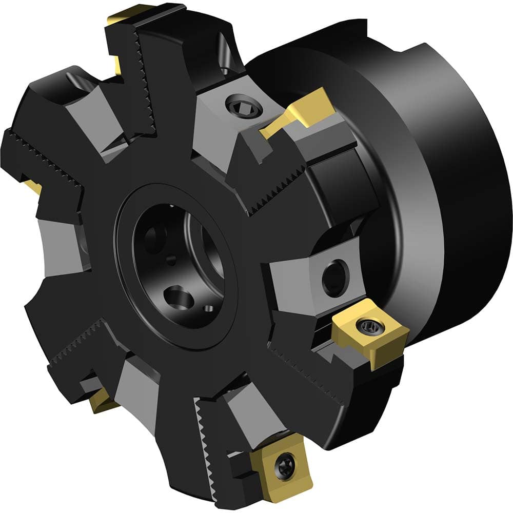 Sandvik Coromant - Indexable Slotting Cutters; Connection Type: Arbor Hole ; Maximum Depth of Cut (mm): 7.60 ; Cutter Diameter (mm): 80.00 ; Hole Diameter (mm): 27.0000 ; Number of Teeth: 6 ; Toolholder Style: R331.52 - Exact Tool & Supply