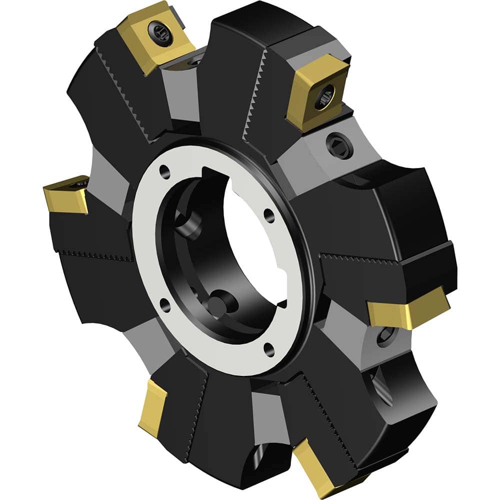 Sandvik Coromant - Indexable Slotting Cutters; Connection Type: Arbor Hole ; Maximum Depth of Cut (mm): 10.60 ; Cutter Diameter (mm): 100.00 ; Hole Diameter (mm): 32.0000 ; Number of Teeth: 6 ; Toolholder Style: L331.52 - Exact Tool & Supply