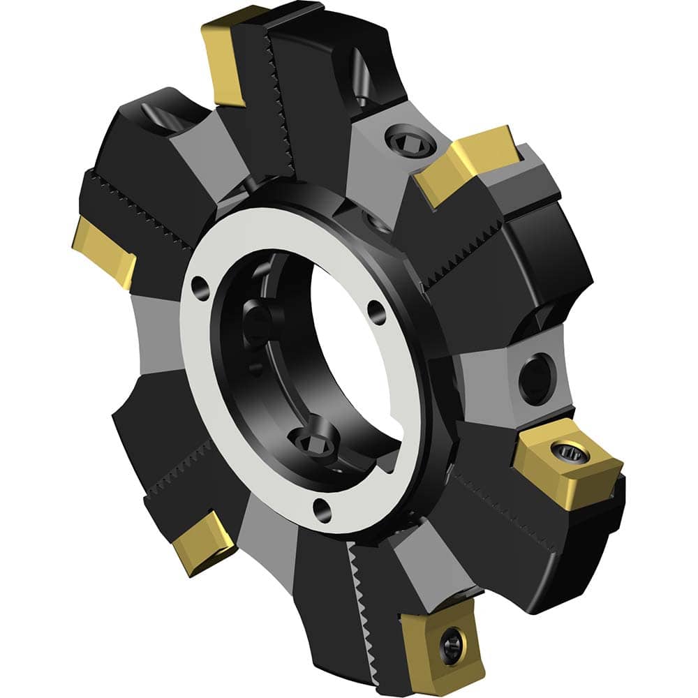 Sandvik Coromant - Indexable Slotting Cutters; Connection Type: Arbor Hole ; Maximum Depth of Cut (mm): 7.60 ; Cutter Diameter (mm): 80.00 ; Hole Diameter (mm): 27.0000 ; Number of Teeth: 6 ; Toolholder Style: R331.52 - Exact Tool & Supply