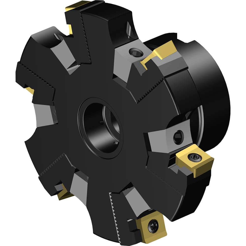 Sandvik Coromant - Indexable Slotting Cutters; Connection Type: Arbor Hole ; Maximum Depth of Cut (Decimal Inch): 0.4170 ; Cutter Diameter (mm): 101.00 ; Hole Diameter (Inch): 1.00 ; Number of Teeth: 6 ; Toolholder Style: R331.52 - Exact Tool & Supply