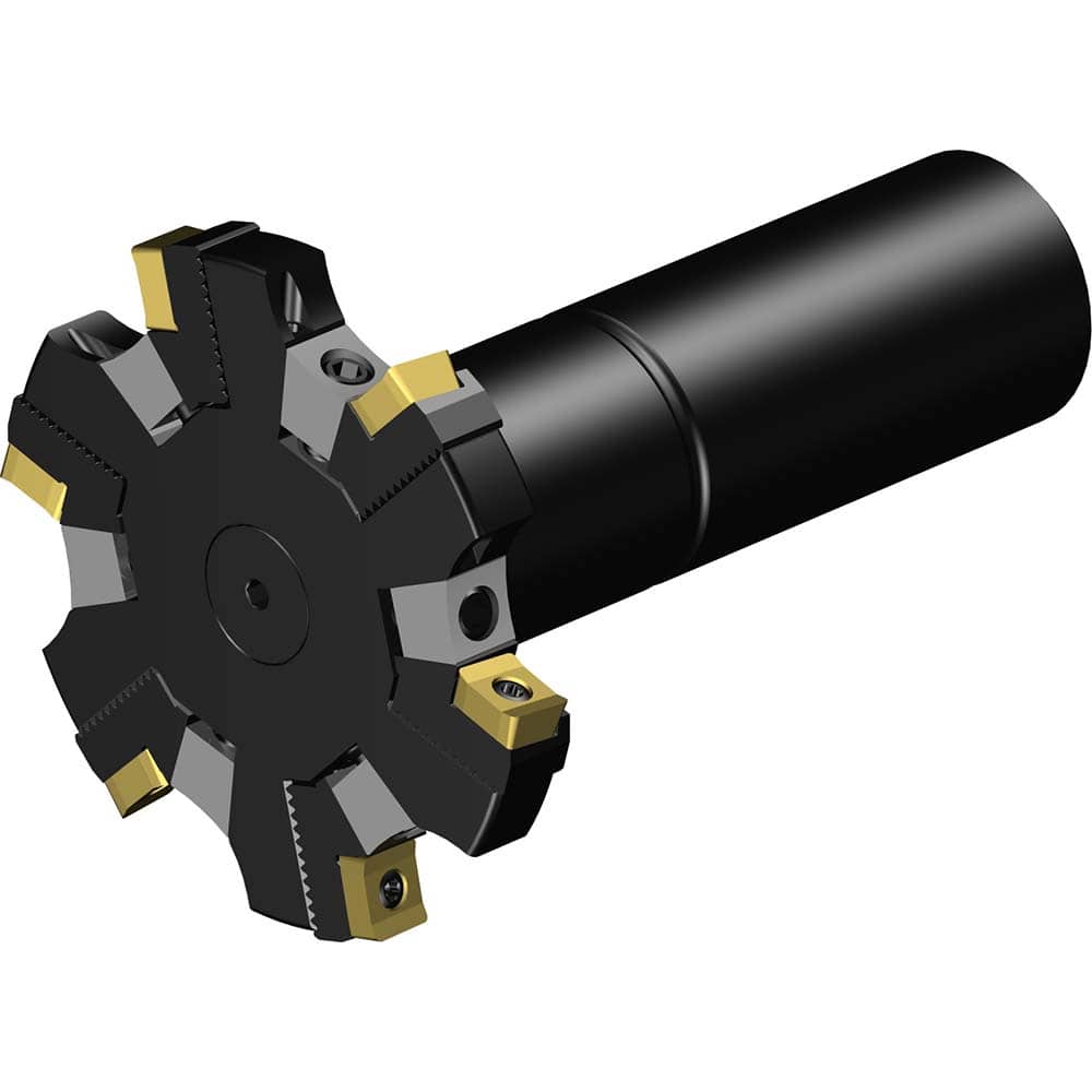 Sandvik Coromant - Indexable Slotting Cutters; Connection Type: Straight ; Maximum Depth of Cut (mm): 7.60 ; Cutter Diameter (mm): 80.00 ; Shank Diameter (mm): 32.0000 ; Number of Teeth: 6 ; Toolholder Style: R331.52 - Exact Tool & Supply