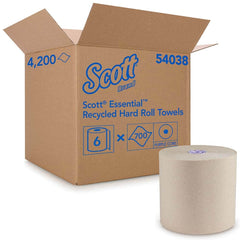 Kimberly-Clark Professional - Paper Towels; Type: Hard Roll ; Color: Brown ; Ply: 1 ; Width (Inch): 8 ; Length per Roll (Feet): 700 ; Fits Dispenser: 48860; 48858; 46253; 46254 - Exact Tool & Supply