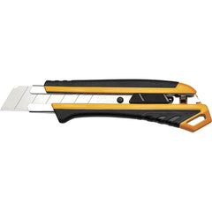 Komelon - Utility Knives, Snap Blades & Box Cutters; Type: Snap Off Knife ; Blade Type: Snap-Off ; Number of Blades Included: 1 ; Handle Material: ABS Plastic ; Color: Yellow ; Number of Points: 6 - Exact Tool & Supply