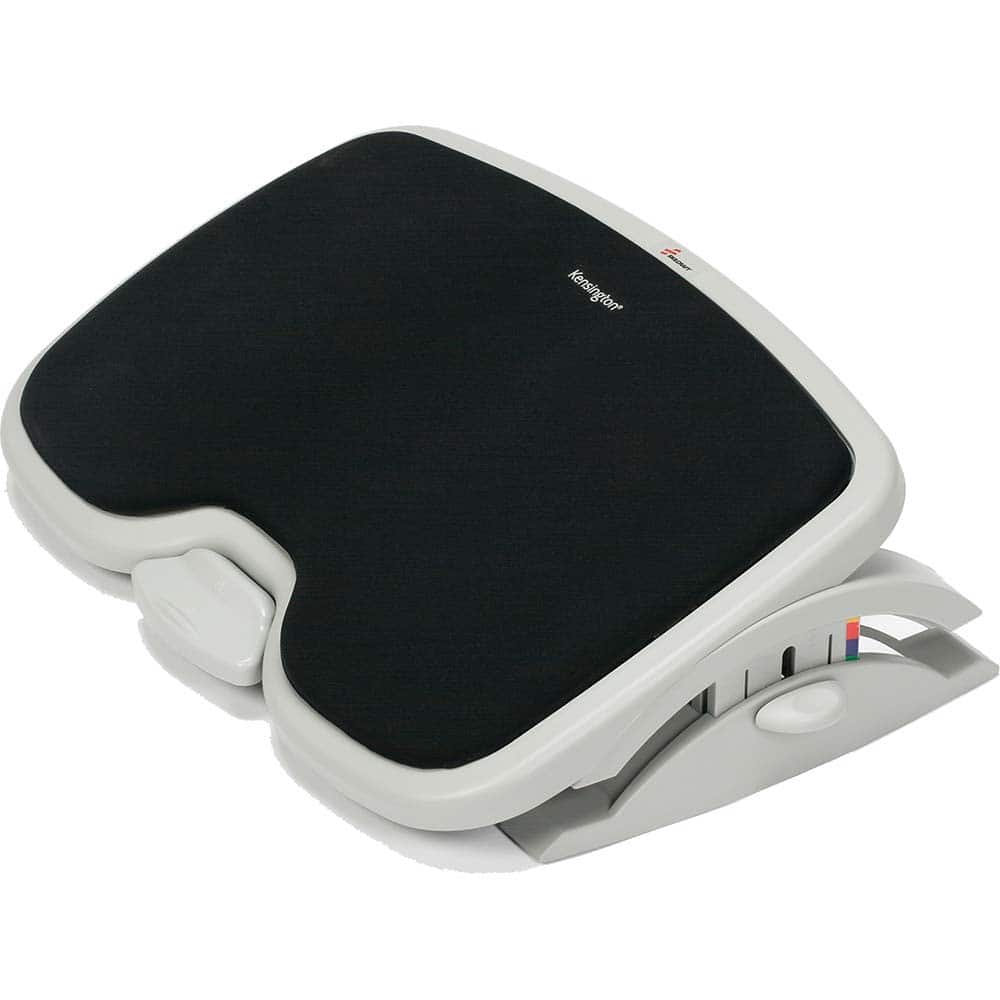 Ability One - Foot Rests; Position Type: Adjustable Footrest ; Color: Black; Gray ; Width (Inch): 21.5 ; Maximum Height: 5 (Inch); Minimum Height: 3.5 (Inch) - Exact Tool & Supply