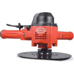 Sioux Tools - Handheld Disc Sanders; Type of Power: Air ; Speed (RPM): 6000 ; Minimum Disc Size (Inch): 9 ; Maximum Disc Size (Inch): 9 ; Air Pressure (psi): 90 ; Horsepower: 4.0000 - Exact Tool & Supply