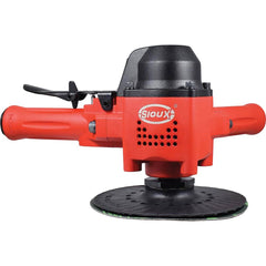 Sioux Tools - Handheld Disc Sanders; Type of Power: Air ; Speed (RPM): 8000 ; Minimum Disc Size (Inch): 7 ; Maximum Disc Size (Inch): 7 ; Air Pressure (psi): 90 ; Horsepower: 4.0000 - Exact Tool & Supply