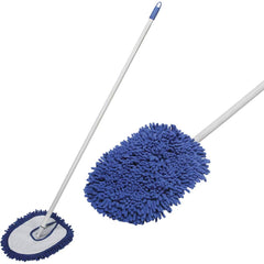 Ability One - Mop Handles; For Use With: Dust Mop ; Connection Type: Snap-On ; Handle Length (Inch): 48 ; Handle Material: Steel ; Handle Style: Swivel - Exact Tool & Supply