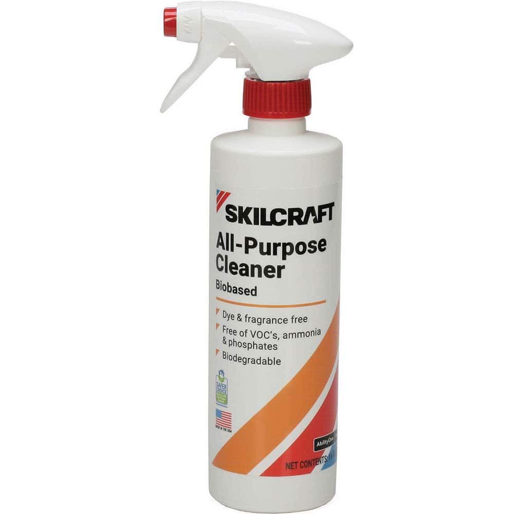 Ability One - All-Purpose Cleaners & Degreasers; Type: All-Purpose Cleaner ; Container Type: Spray Bottle ; Container Size: 16 oz ; Scent: Fragrance Free ; Form: Liquid ; Material Application: Hard Surfaces - Exact Tool & Supply