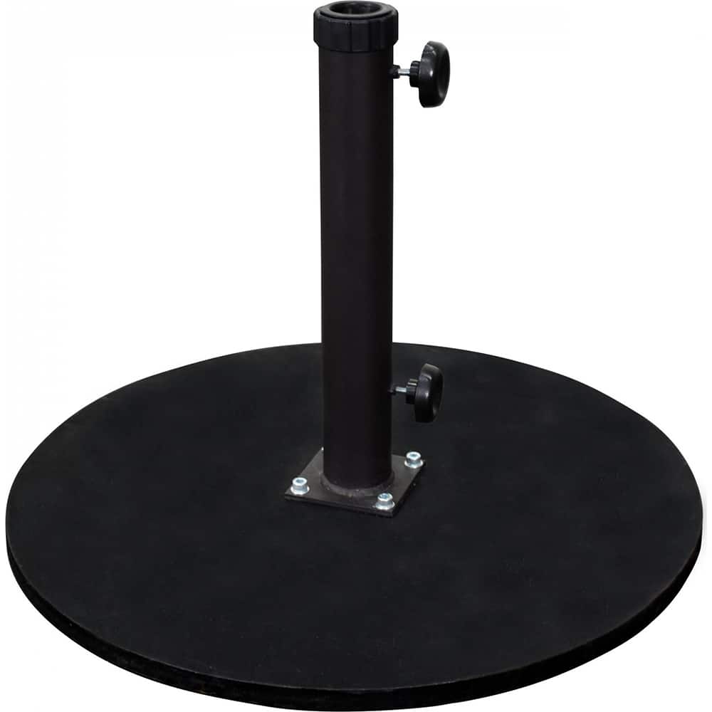 California Umbrella - Patio Furniture Parts & Accessories; Type: Umbrella Base ; Material: Steel/Polycarbonate ; Color/Finish: Black ; Height (Inch): 18 - Exact Tool & Supply