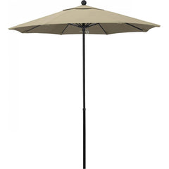 California Umbrella - Patio Umbrellas; Umbrella Diameter (Inch): 90 ; Height (Feet): 7.750 ; Fabric Color: Pacifica Beige ; Base Included: No ; Frame Material: Fiberglass-reinforced Nylon ; Frame Color: Black - Exact Tool & Supply