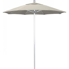 California Umbrella - Patio Umbrellas; Umbrella Diameter (Inch): 90 ; Height (Feet): 8.000 ; Fabric Color: Antique Beige ; Base Included: No ; Frame Material: Aluminum ; Frame Color: Silver - Exact Tool & Supply