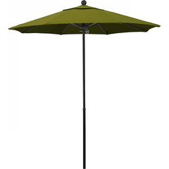 California Umbrella - Patio Umbrellas; Umbrella Diameter (Inch): 90 ; Height (Feet): 7.750 ; Fabric Color: Pacifica Ginkgo ; Base Included: No ; Frame Material: Fiberglass-reinforced Nylon ; Frame Color: Black - Exact Tool & Supply