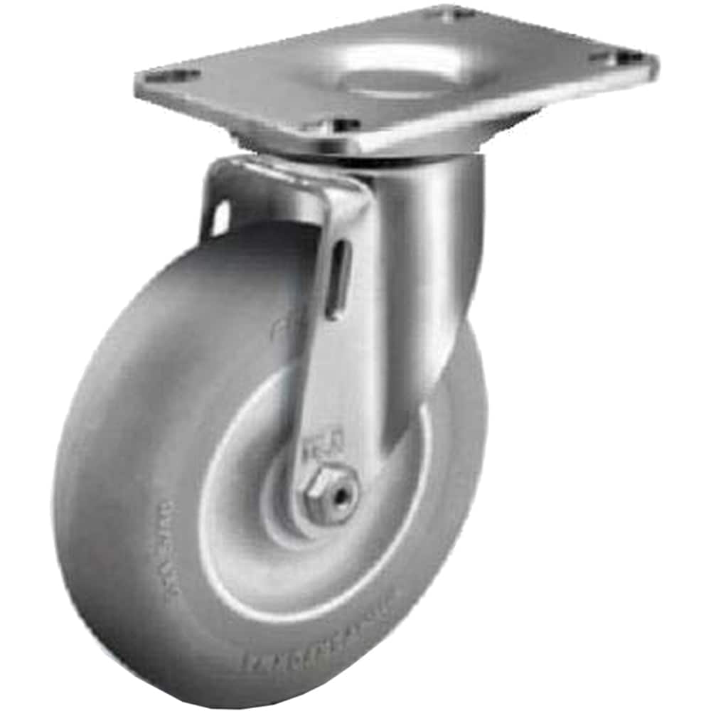 Linco - Standard Casters; Mount: Top Plate ; Style: Swivel ; Wheel Diameter: 3-1/2 (Inch); Wheel Width: 1-1/4 (Inch); Overall Height (Inch): 4-11/16 ; Load Capacity (Lb.): 250.000 - Exact Tool & Supply