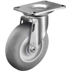Linco - Standard Casters; Mount: Top Plate ; Style: Swivel ; Wheel Diameter: 3-1/2 (Inch); Wheel Width: 1-1/4 (Inch); Overall Height (Inch): 4-11/16 ; Load Capacity (Lb.): 250.000 - Exact Tool & Supply