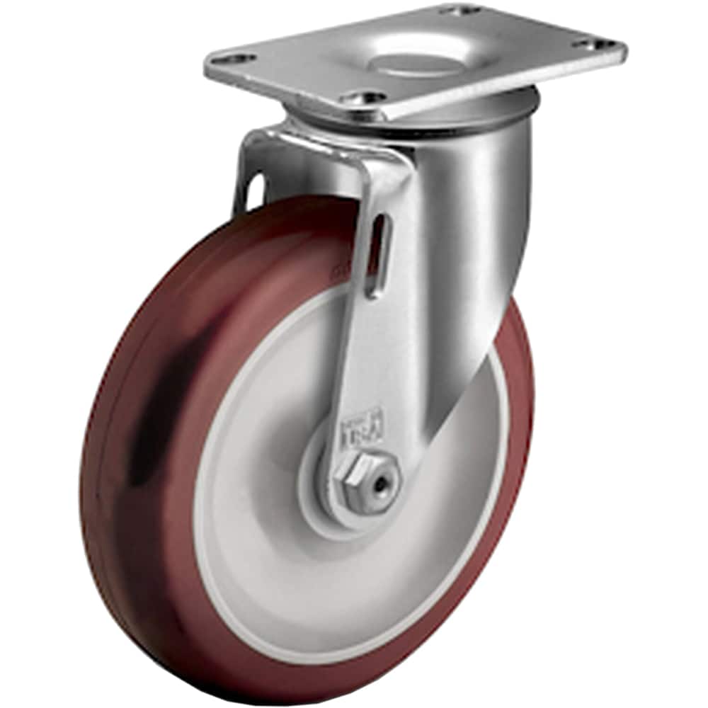 Linco - Standard Casters; Mount: Top Plate ; Style: Swivel ; Wheel Diameter: 3-1/2 (Inch); Wheel Width: 1-1/4 (Inch); Overall Height (Inch): 4-11/16 ; Load Capacity (Lb.): 250.000 - Exact Tool & Supply