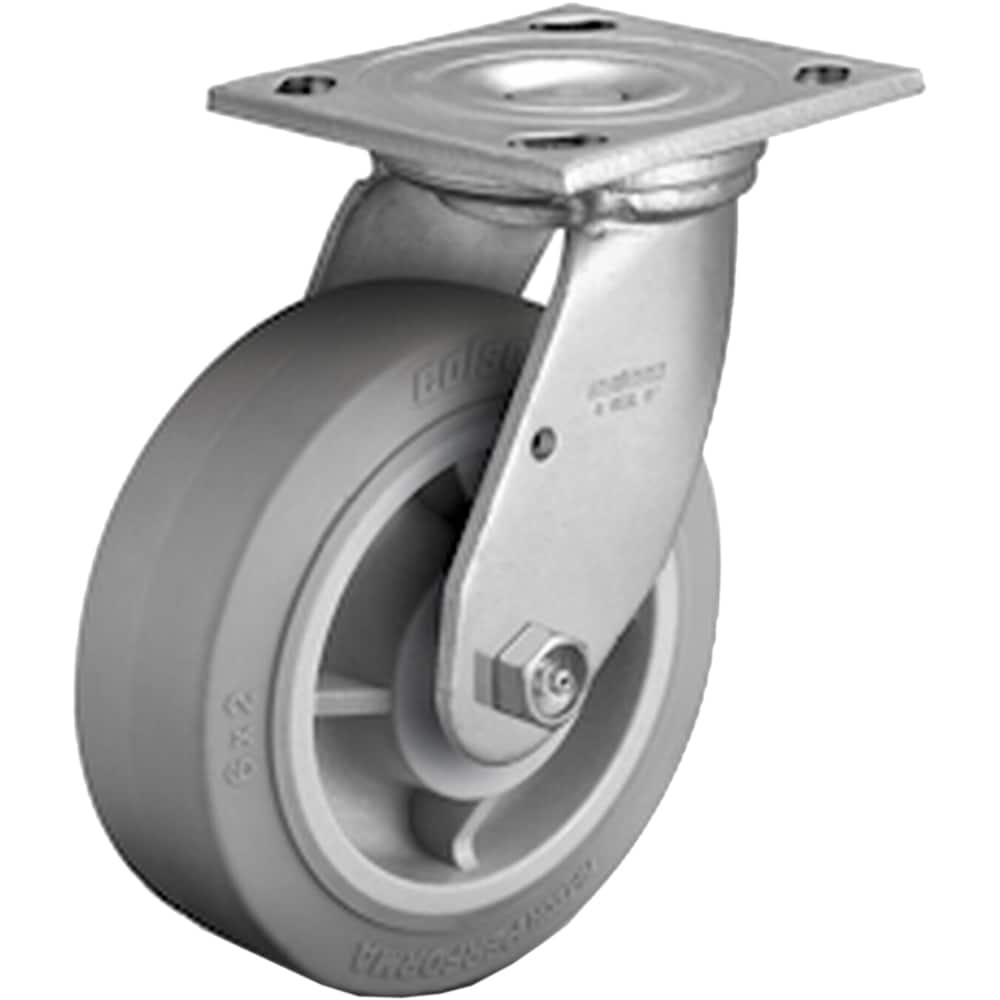 Linco - Standard Casters; Mount: Top Plate ; Style: Swivel ; Wheel Diameter: 6 (Inch); Wheel Width: 2 (Inch); Overall Height (Inch): 7-1/2 ; Load Capacity (Lb.): 600.000 - Exact Tool & Supply