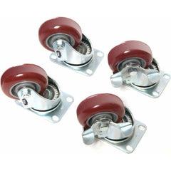 Linco - Standard Casters; Mount: Top Plate ; Style: Swivel ; Wheel Diameter: 3 (Inch); Wheel Width: 1-1/4 (Inch); Overall Height (Inch): 4-1/8 ; Load Capacity (Lb.): 800.000 - Exact Tool & Supply