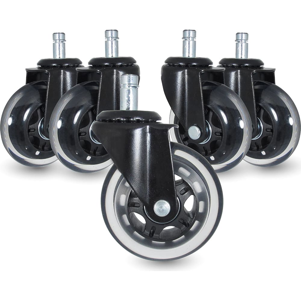 Linco - Standard Casters; Mount: Friction Ring Stem ; Style: Swivel ; Wheel Diameter: 3 (Inch); Wheel Width: 1 (Inch); Overall Height (Inch): 4-1/8 ; Load Capacity (Lb.): 600.000 - Exact Tool & Supply