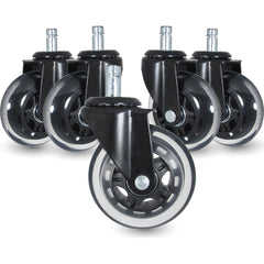 Linco - Standard Casters; Mount: Friction Ring Stem ; Style: Swivel ; Wheel Diameter: 3 (Inch); Wheel Width: 1 (Inch); Overall Height (Inch): 4-1/8 ; Load Capacity (Lb.): 600.000 - Exact Tool & Supply
