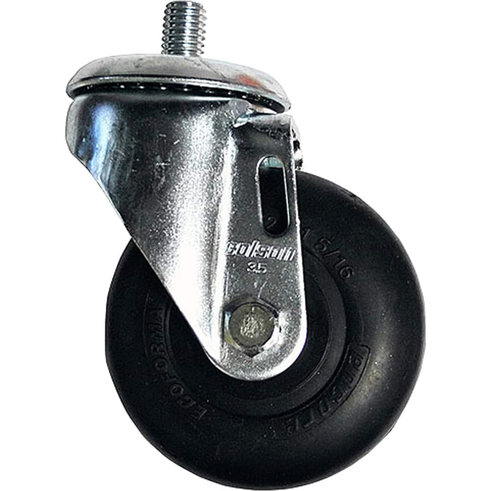 Linco - Standard Casters; Mount: Threaded Stem ; Style: Swivel ; Wheel Diameter: 3-1/2 (Inch); Wheel Width: 1-1/4 (Inch); Overall Height (Inch): 4-11/16 ; Load Capacity (Lb.): 250.000 - Exact Tool & Supply