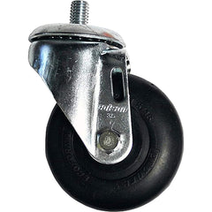 Linco - Standard Casters; Mount: Threaded Stem ; Style: Swivel ; Wheel Diameter: 3-1/2 (Inch); Wheel Width: 1-1/4 (Inch); Overall Height (Inch): 4-11/16 ; Load Capacity (Lb.): 250.000 - Exact Tool & Supply