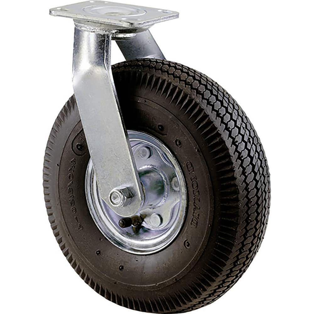 Linco - Standard Casters; Mount: Top Plate ; Style: Swivel ; Wheel Diameter: 10 (Inch); Wheel Width: 3-1/2 (Inch); Overall Height (Inch): 11-1/2 ; Load Capacity (Lb.): 300.000 - Exact Tool & Supply