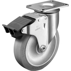 Linco - Standard Casters; Mount: Top Plate ; Style: Swivel ; Wheel Diameter: 3-1/2 (Inch); Wheel Width: 1-1/4 (Inch); Overall Height (Inch): 4-11/16 ; Load Capacity (Lb.): 250.000 - Exact Tool & Supply