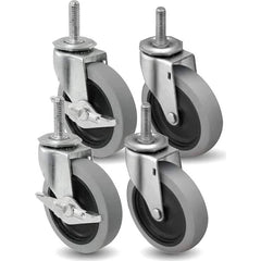 Linco - Standard Casters; Mount: Threaded Stem ; Style: Swivel ; Wheel Diameter: 3 (Inch); Wheel Width: 13/16 (Inch); Overall Height (Inch): 4 ; Load Capacity (Lb.): 440.000 - Exact Tool & Supply