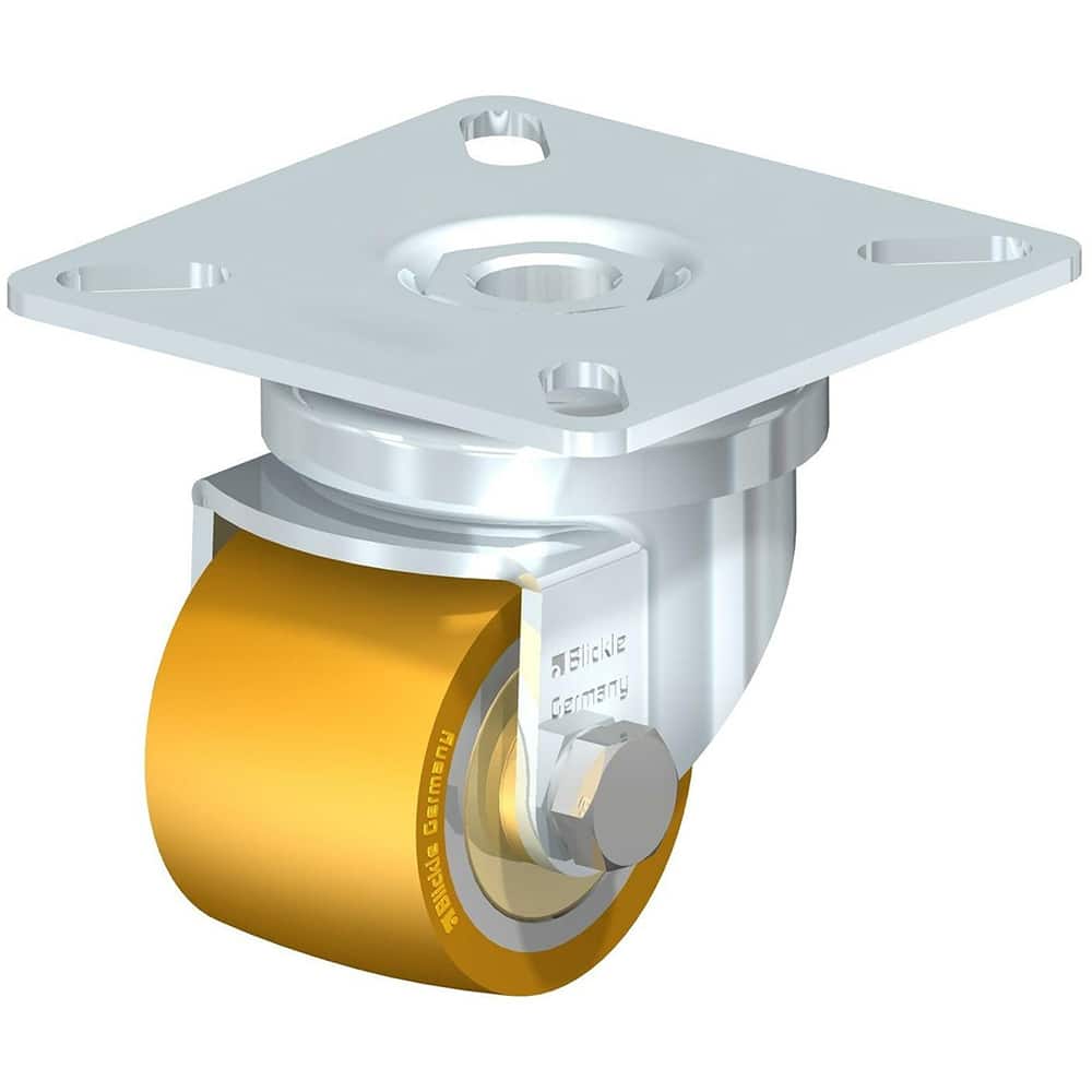 Linco - Standard Casters; Mount: Top Plate ; Style: Swivel ; Wheel Diameter: 1-3/8 (Inch); Overall Height (Inch): 2 ; Load Capacity (Lb.): 220.000 ; Wheel Material Type: Polyurethane - Exact Tool & Supply