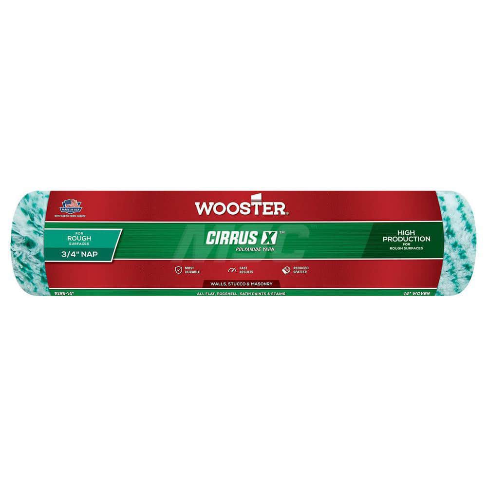 Wooster Brush - Paint Roller Covers; Type: Roller Cover ; Nap Size (Inch): 3/4 ; Nap Size (Decimal Inch): 0.7500 ; Width (Inch): 14 ; Texture: Rough ; Material: Polyamide Yarn - Exact Tool & Supply