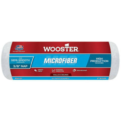 Wooster Brush - Paint Roller Covers; Type: Roller Cover ; Nap Size (Inch): 3/8 ; Nap Size (Decimal Inch): 0.3750 ; Width (Inch): 9 ; Texture: Semi-Smooth ; Material: Microfiber - Exact Tool & Supply