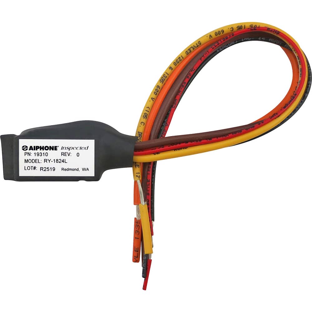 Aiphone - Intercoms & Call Boxes; Intercom Type: Relay Module ; Connection Type: Corded ; Number of Channels: 1 ; Number of Stations: 1 ; Height (Decimal Inch): 0.150000 ; Width (Decimal Inch): 4.0000 - Exact Tool & Supply